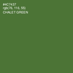 #4C7437 - Chalet Green Color Image